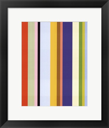 Framed Curry Stripe Print