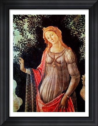 Framed Primavera, detail of Venus, c.1478 Print
