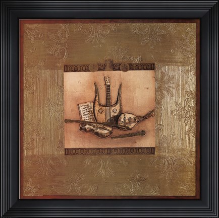 Framed Classical Instrument I Print