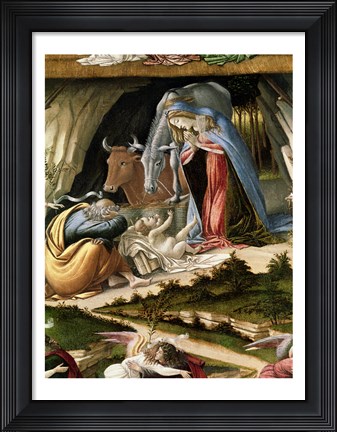 Framed Mystic Nativity, 1500 (detail 2) Print