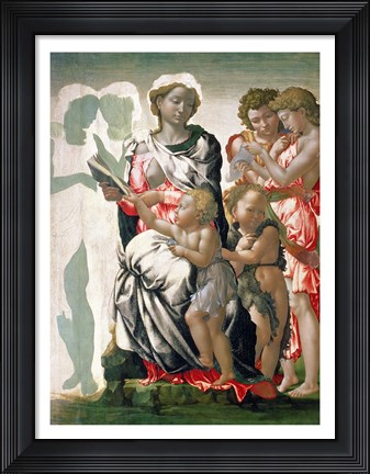 Framed Madonna and Child with St. John, c.1495 Print