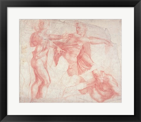 Framed Studies of Male Nudes Print