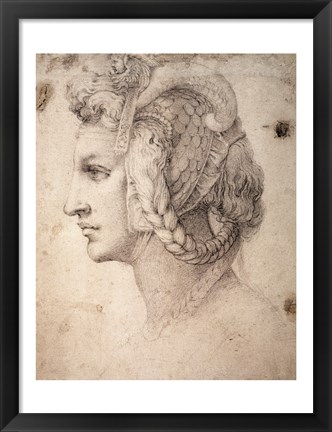 Framed Study of Head Print