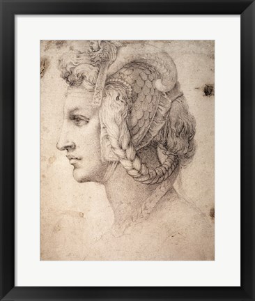 Framed Study of Head Print