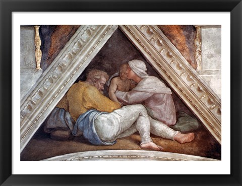 Framed Sistine Chapel Ceiling: The Ancestors of Christ Print