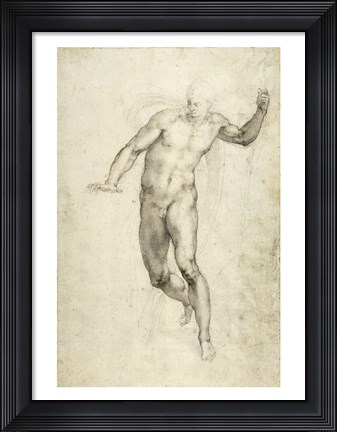 Framed Study for The Last Judgement Print