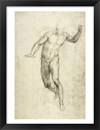 Framed Study for The Last Judgement Print