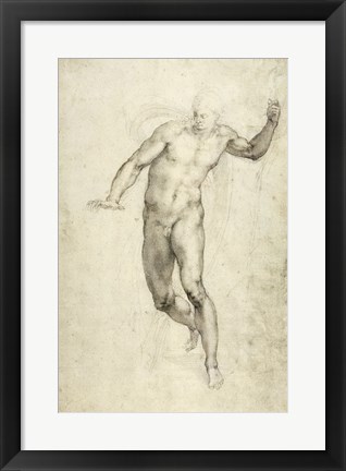 Framed Study for The Last Judgement Print