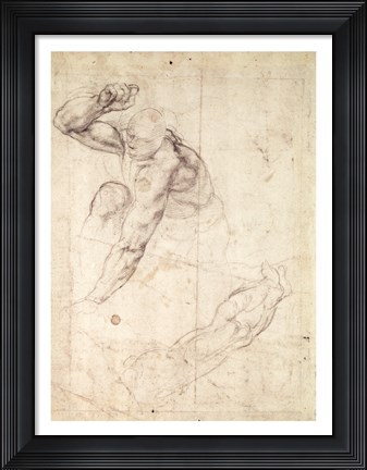 Framed Male figure study Print