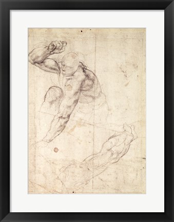 Framed Male figure study Print