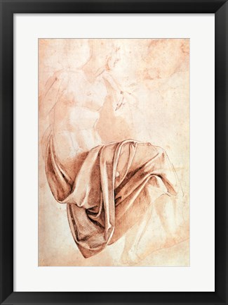 Framed Inv. 1887-5-2-118 Recto (W.10) Study of drapery Print