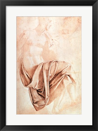 Framed Inv. 1887-5-2-118 Recto (W.10) Study of drapery Print