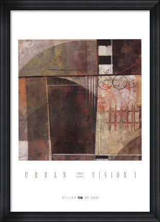 Framed Urban Vision I Print