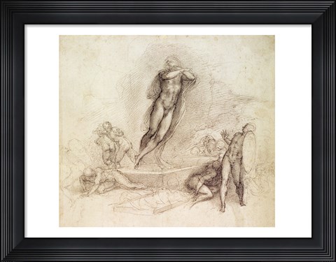 Framed Study for an Ascension Print