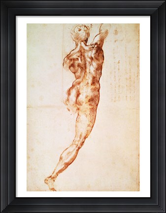 Framed Nude, study for the Battle of Cascina Print