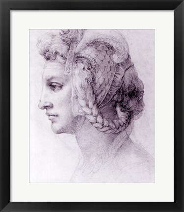 Framed Ideal Head of a Woman, c.1525-28 Print