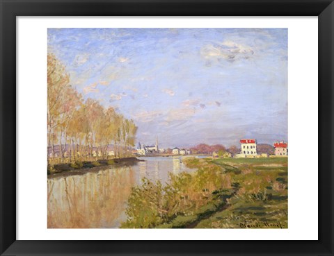 Framed Seine at Argenteuil, 1873 Print
