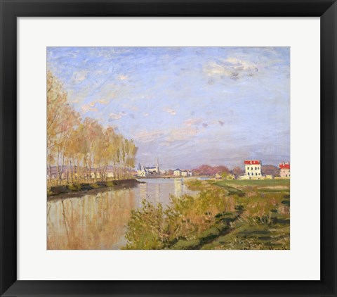 Framed Seine at Argenteuil, 1873 Print