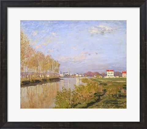 Framed Seine at Argenteuil, 1873 Print