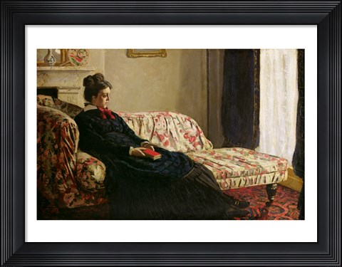 Framed Meditation, or Madame Monet on the Sofa, c.1871 Print