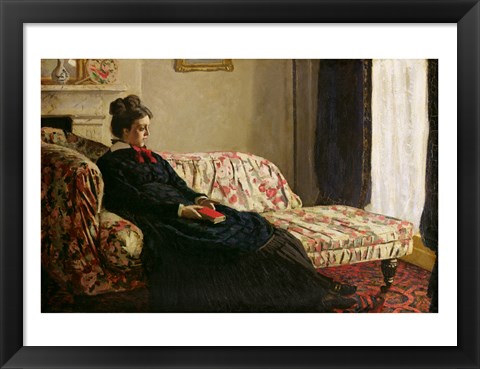 Framed Meditation, or Madame Monet on the Sofa, c.1871 Print