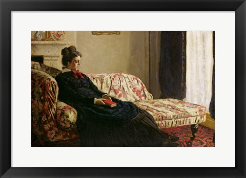 Framed Meditation, or Madame Monet on the Sofa, c.1871 Print