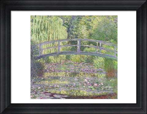 Framed Waterlily Pond: Green Harmony, 1899 Print