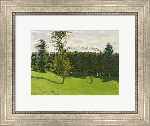 Framed Train in the Country, c.1870-71 Print