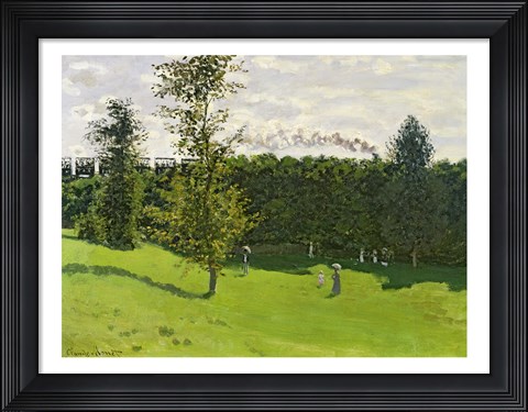 Framed Train in the Country, c.1870-71 Print