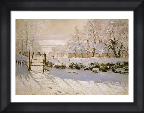 Framed Magpie, 1869 Print