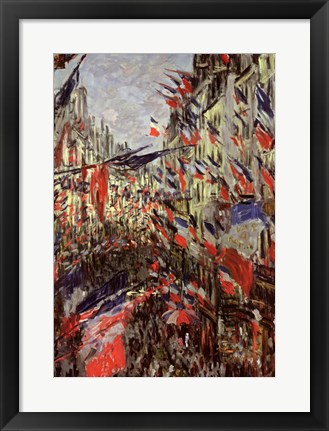 Framed Rue Saint-Denis, Celebration of June 30, 1878 Print