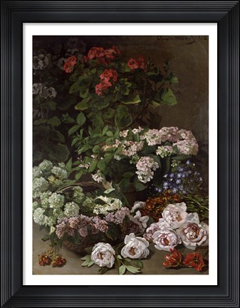 Framed Spring Flowers, 1864 Print