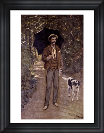 Framed Man with an Umbrella, c.1868-69 Print