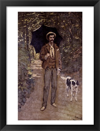 Framed Man with an Umbrella, c.1868-69 Print