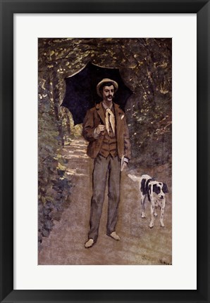 Framed Man with an Umbrella, c.1868-69 Print