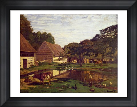 Framed Farmyard in Normandy, c.1863 Print