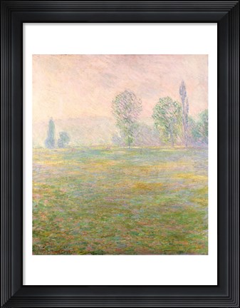 Framed Meadows in Giverny, 1888 Print