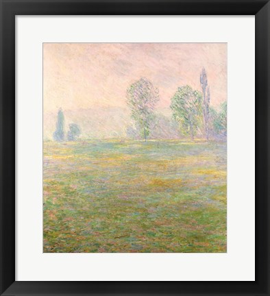 Framed Meadows in Giverny, 1888 Print