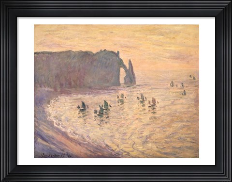 Framed Cliffs at Etretat, 1886 Print