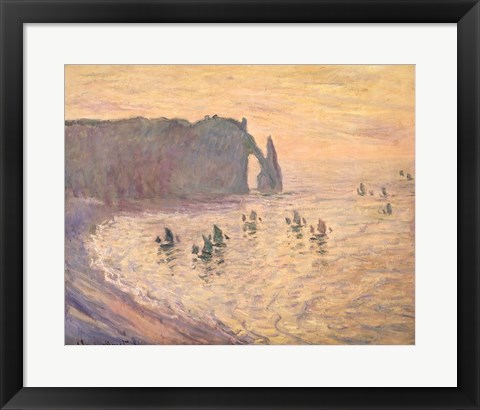 Framed Cliffs at Etretat, 1886 Print