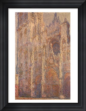 Framed Rouen Cathedral, Midday, 1894 Print