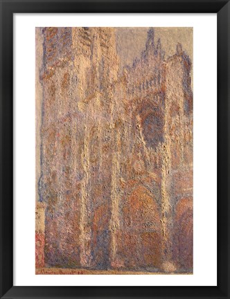 Framed Rouen Cathedral, Midday, 1894 Print