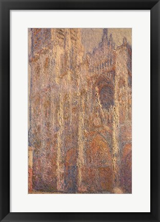 Framed Rouen Cathedral, Midday, 1894 Print