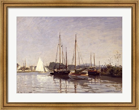 Framed Pleasure Boats, Argenteuil, c.1872-3 Print