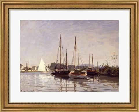 Framed Pleasure Boats, Argenteuil, c.1872-3 Print