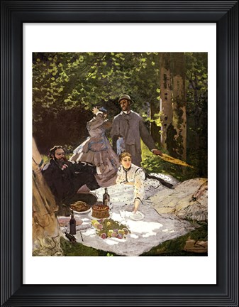 Framed Dejeuner sur l&#39;Herbe, Chailly, 1865 Print