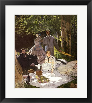 Framed Dejeuner sur l&#39;Herbe, Chailly, 1865 Print