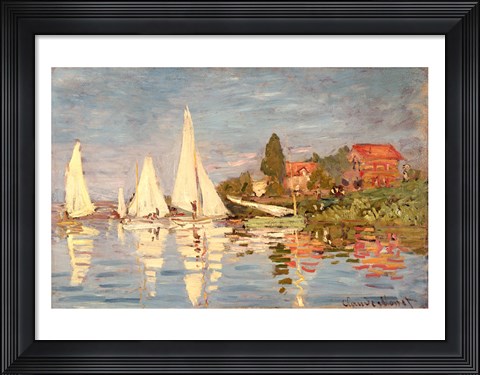 Framed Regatta at Argenteuil, c.1872 Print