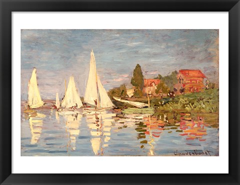 Framed Regatta at Argenteuil, c.1872 Print