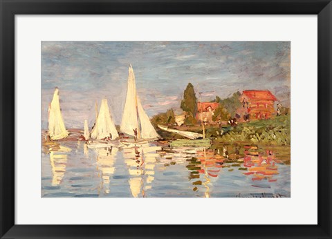 Framed Regatta at Argenteuil, c.1872 Print